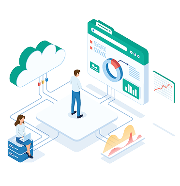 情報をオープンに公開するイラスト